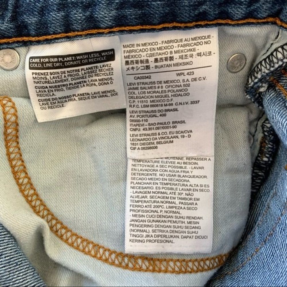 Levis 511 Slim Cuffed Distressed Jeans Size 29/30 - Picture 11 of 11